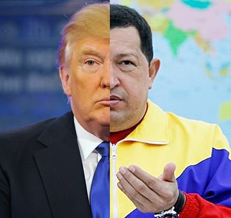 Chávez & Trump (un injerto mitad Chávez y mitad Trump).