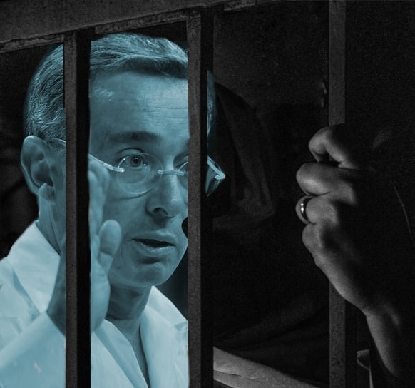 Álvaro Uribe Vélez, preso en casa cárcel.